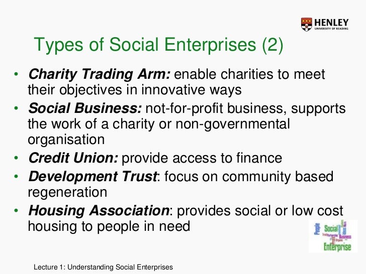 Understanding Social Enterprises