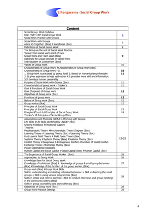 Social Group Work-Social Work with Groups | PDF