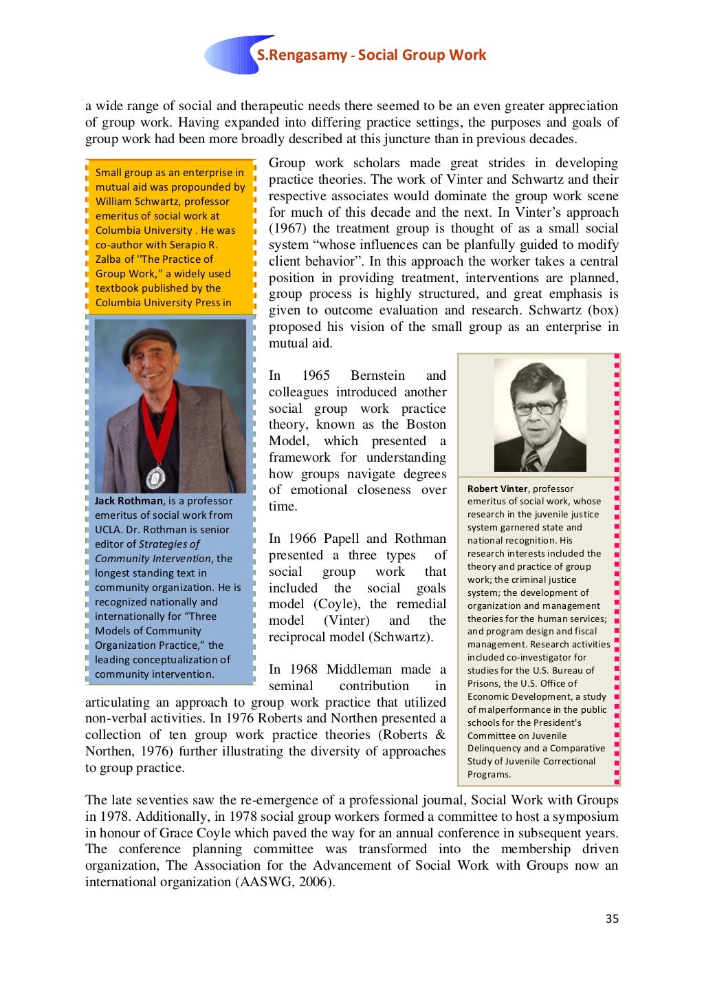 Social Group Work-Social Work with Groups