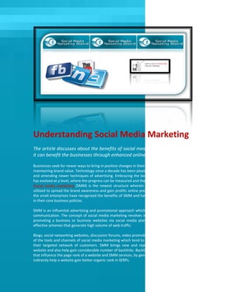 Understanding social media marketing