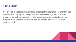 Understanding Soil Erosion and Its Environmental Impact | PDF
