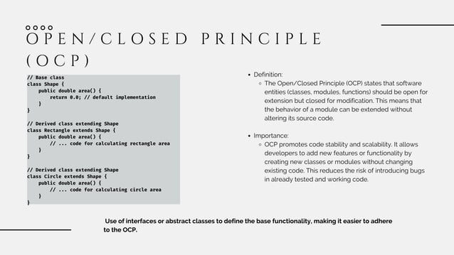Understanding SOLID Principles in OOP programming | PPT