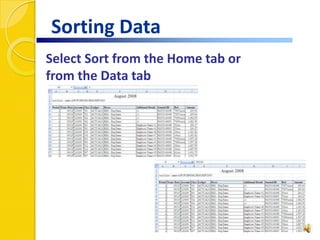 A spreadsheet(worksheet) consists of a grid-like array of cells.  A workbook(Excel file) is a collection of spreadsheets.  A new Excel workbook opens with three spreadsheets and the option to insert more.