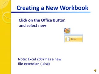 Entering values and labels.