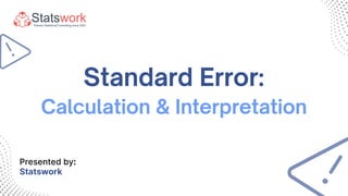 Statistical Error Calulationms Understanding Standard Error in Statistical Analysis.pdf