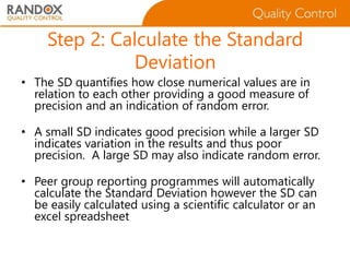 Understanding statistics in laboratory quality control | PPTX