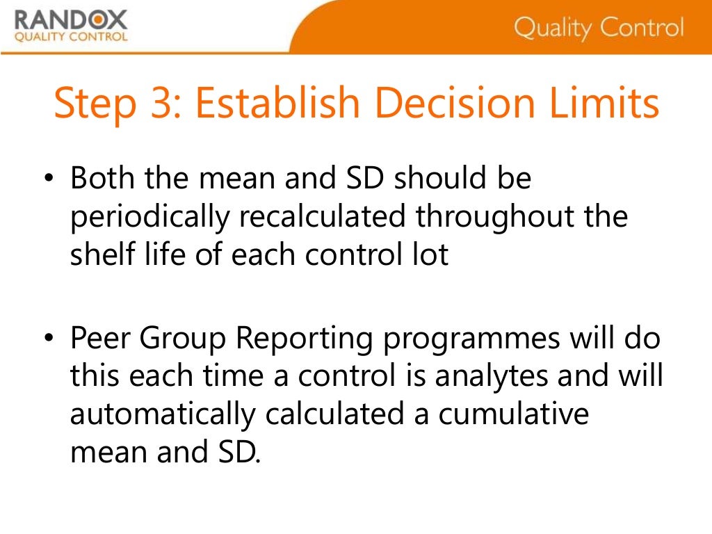 Understanding statistics in laboratory quality control