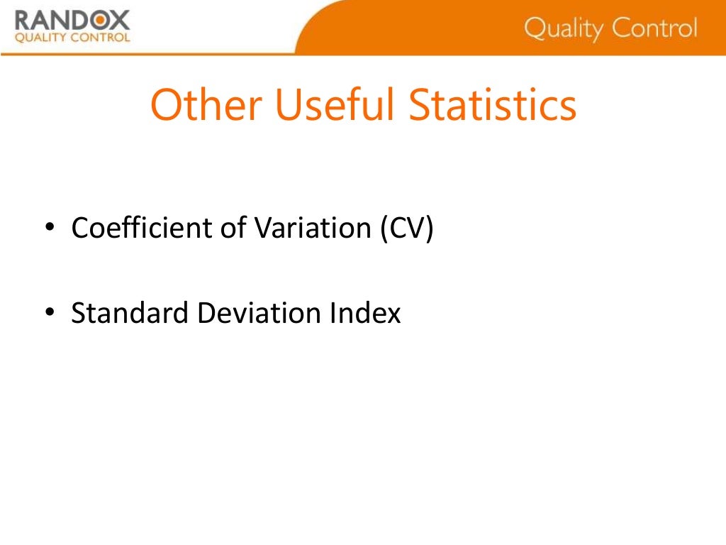 Understanding statistics in laboratory quality control