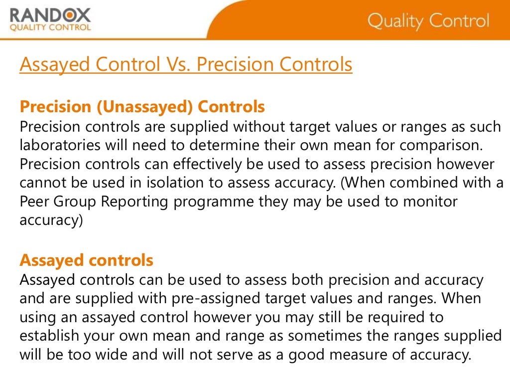 Understanding statistics in laboratory quality control