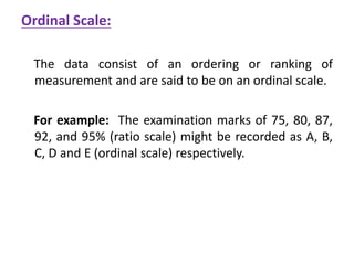 Ordinal Question Examples Understanding statistics in research | PPTX