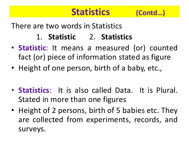 Understanding statistics in research