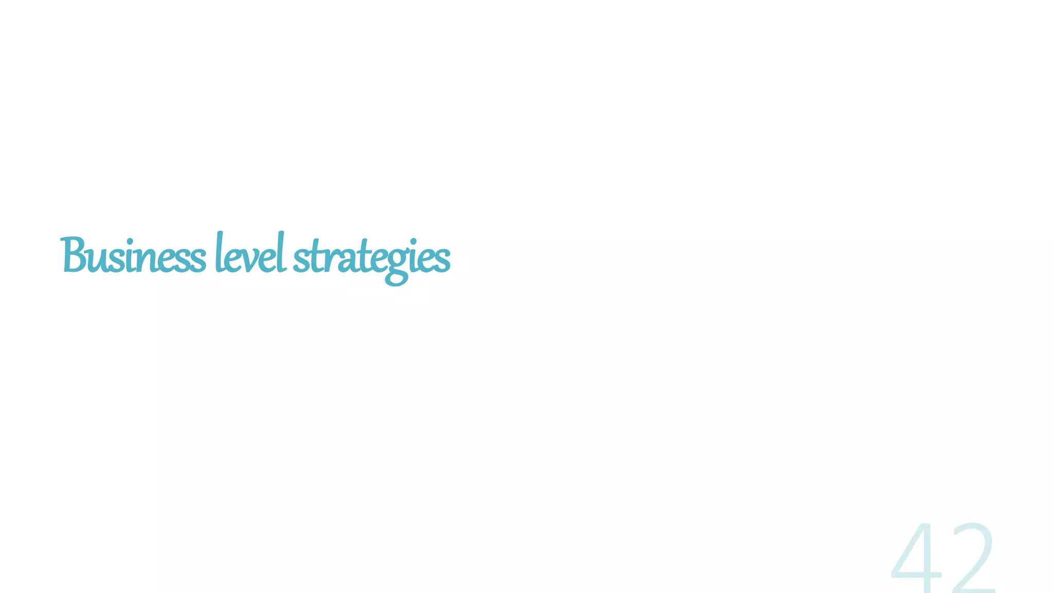 Businesslevelstrategies
 