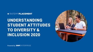 UNDERSTANDING
STUDENT ATTITUDES
TO DIVERSITY &
INCLUSION 2020
Powered by
 