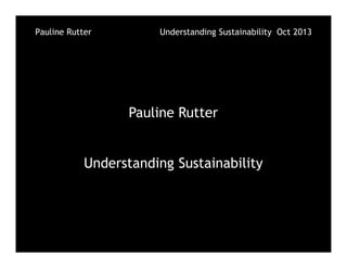Understanding sustainability | PPT