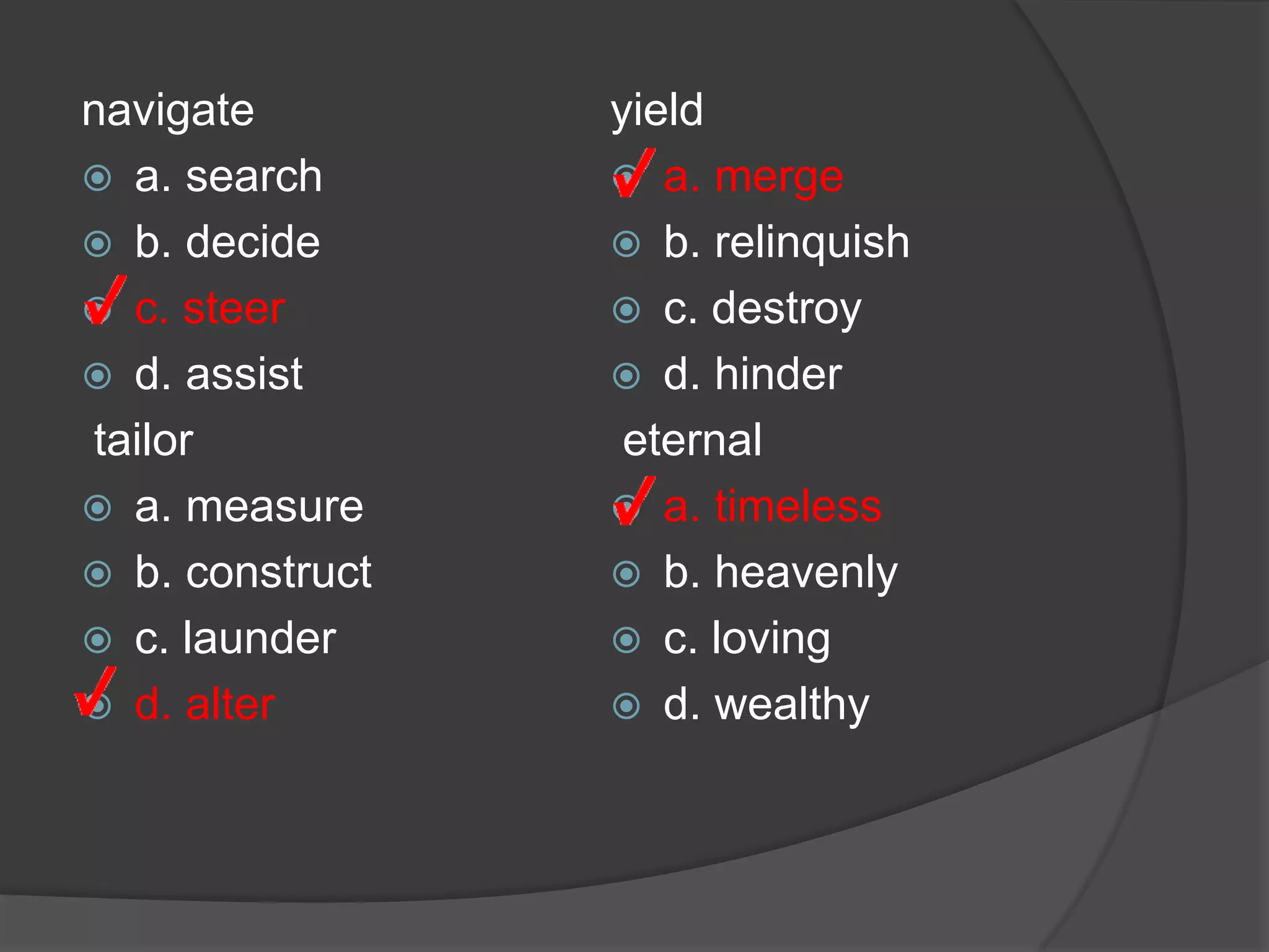 Which word means the same as proximity? a. distance b. agreement c. nearness d. intelligence