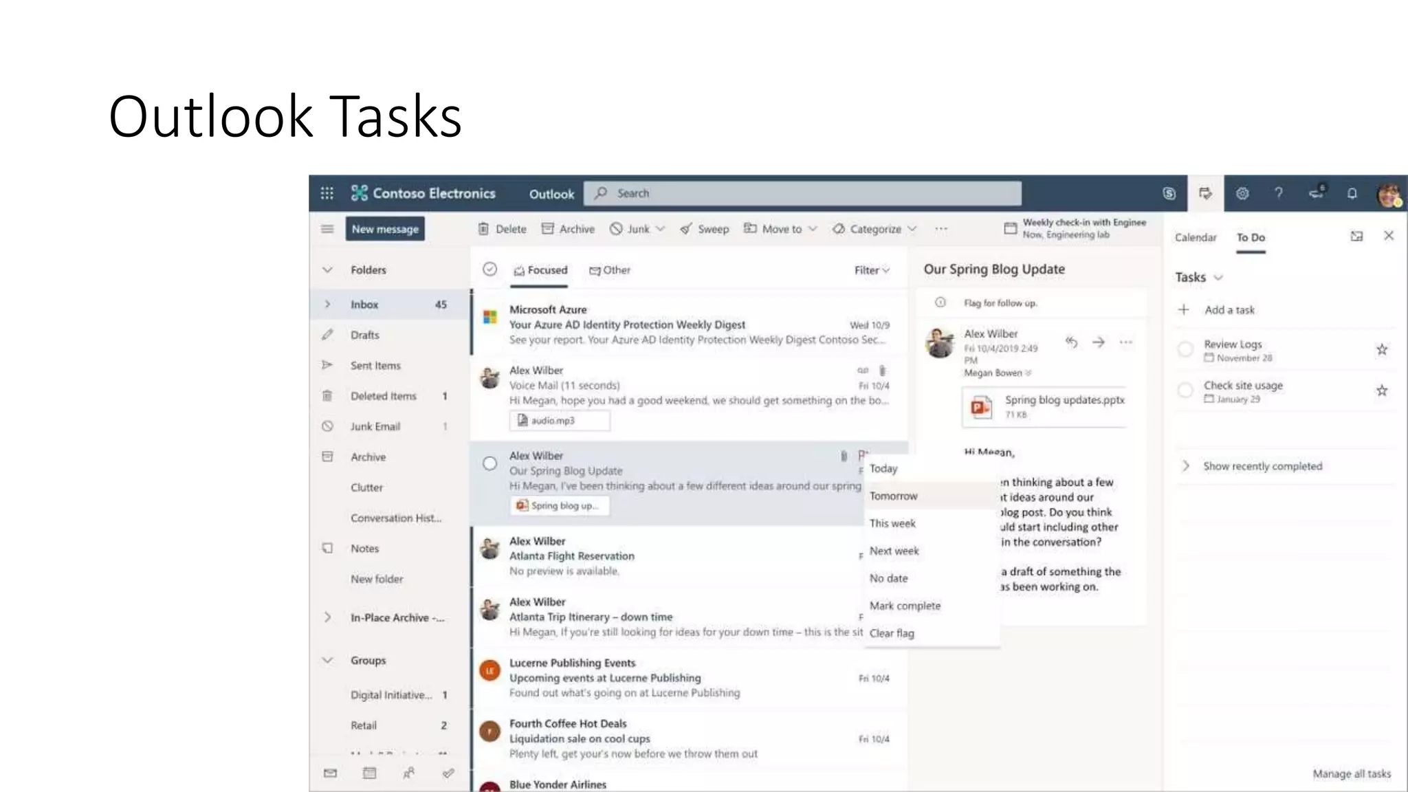 Outlook Tasks
 