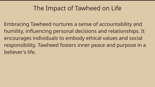 Master Toheed Understanding Tawheed The Oneness of Allah.pptx