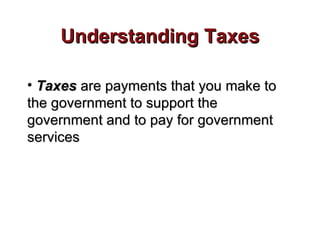 Understanding taxes roberts