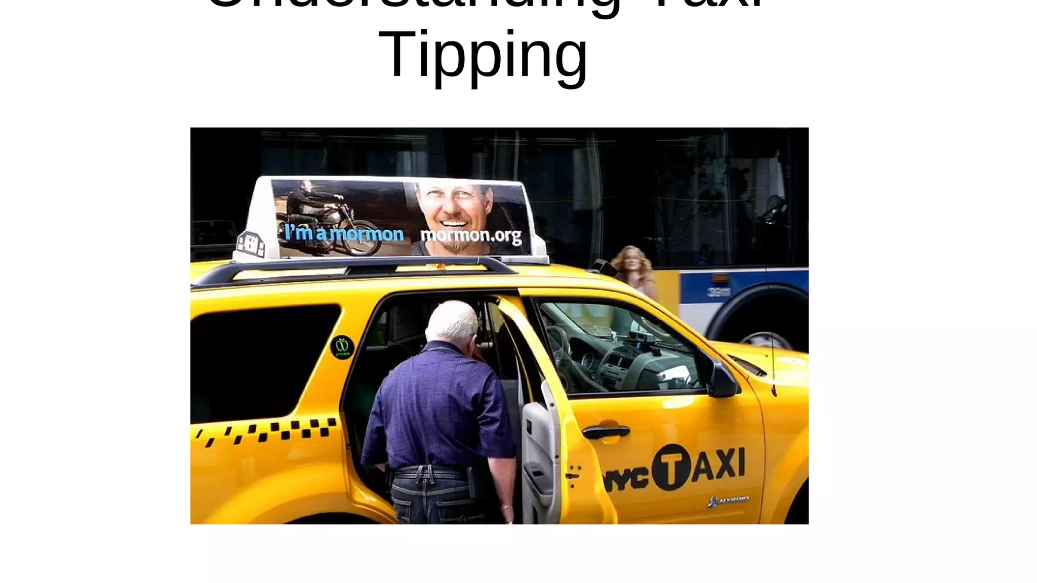 Understanding taxi tipping in new york PPT