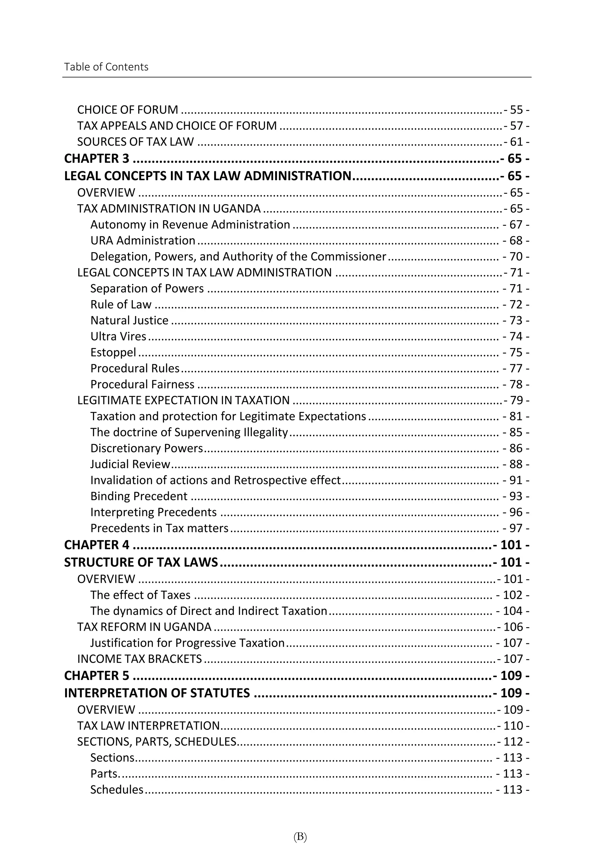 Understanding Tax Law & Taxation in Uganda - Rules, Principles
