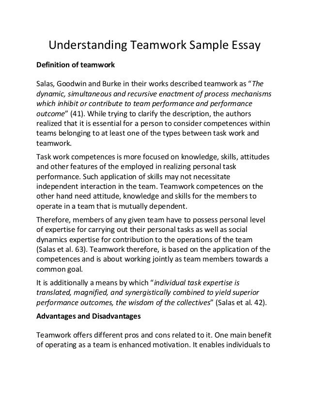 Teamwork Self Reflection – Organizational Behaviour Essay Sample