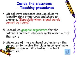 Understanding text organization (teacher) | PPT