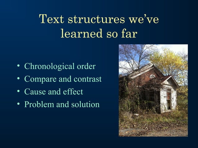 Understanding Text Structure