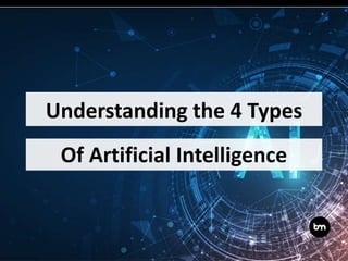 Understanding the 4 Types
Of Artificial Intelligence
 
