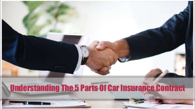 Understanding The 5 Parts Of Car Insurance Contract