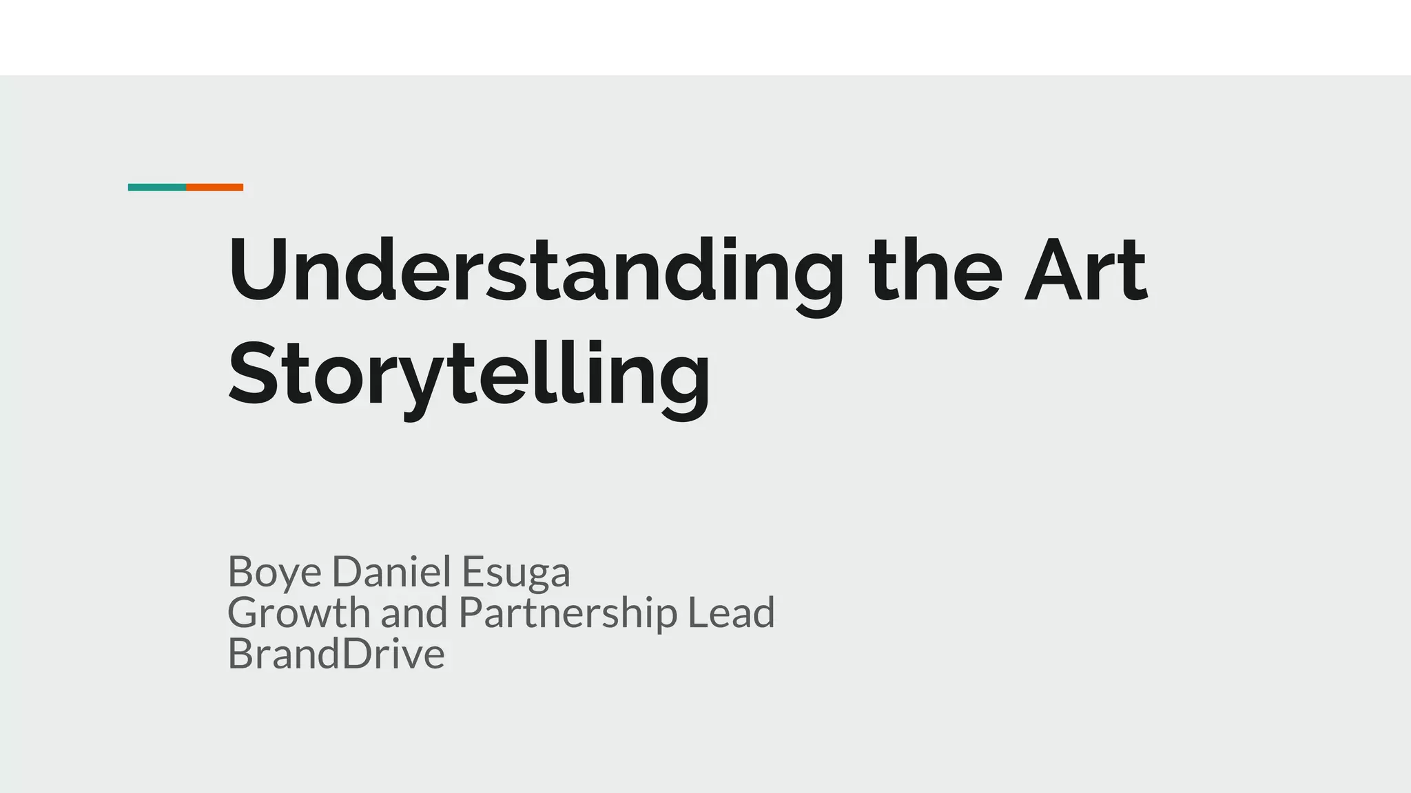 Understanding the art of storytelling pdf