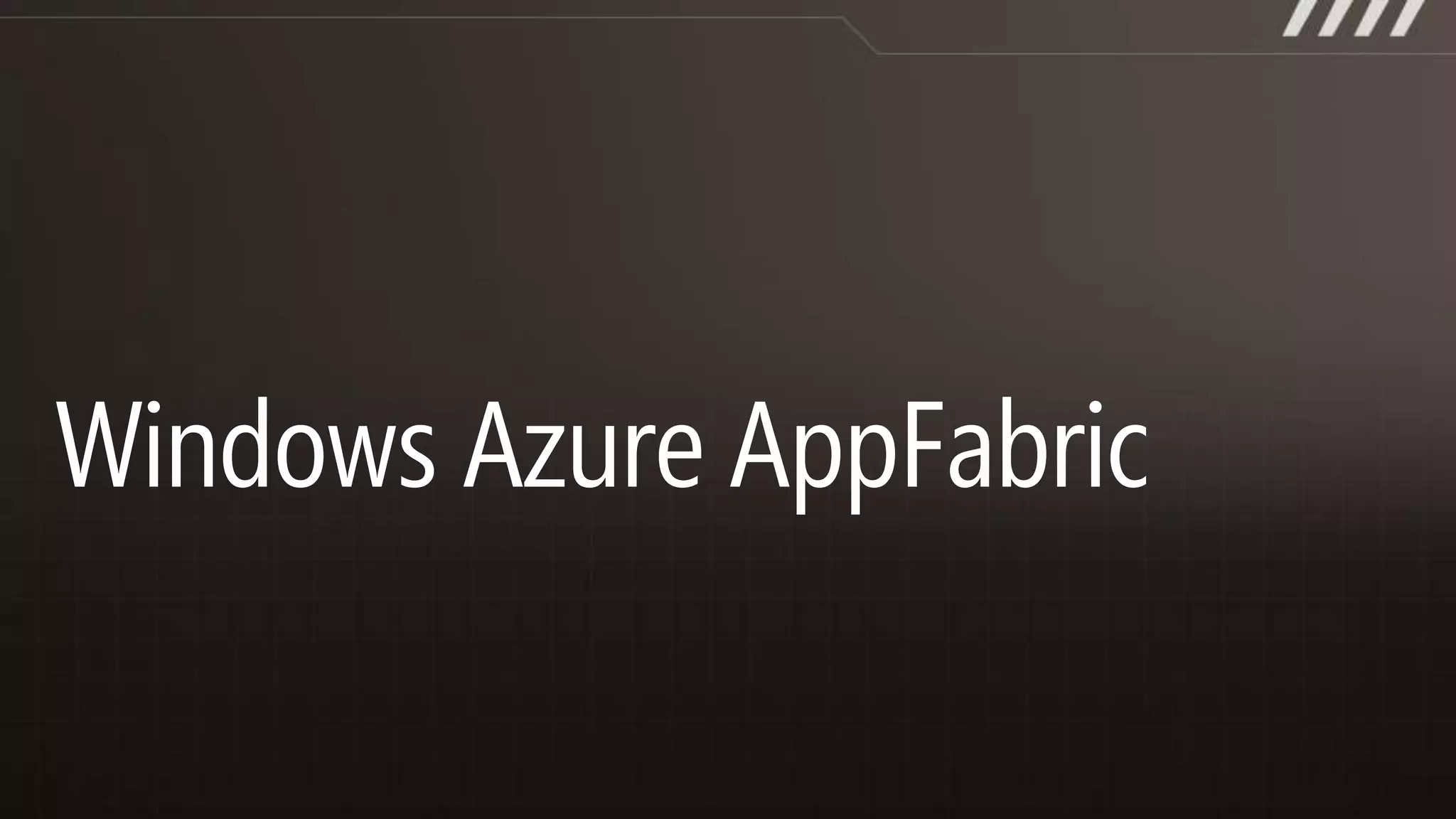 Windows Azure Building Blocks