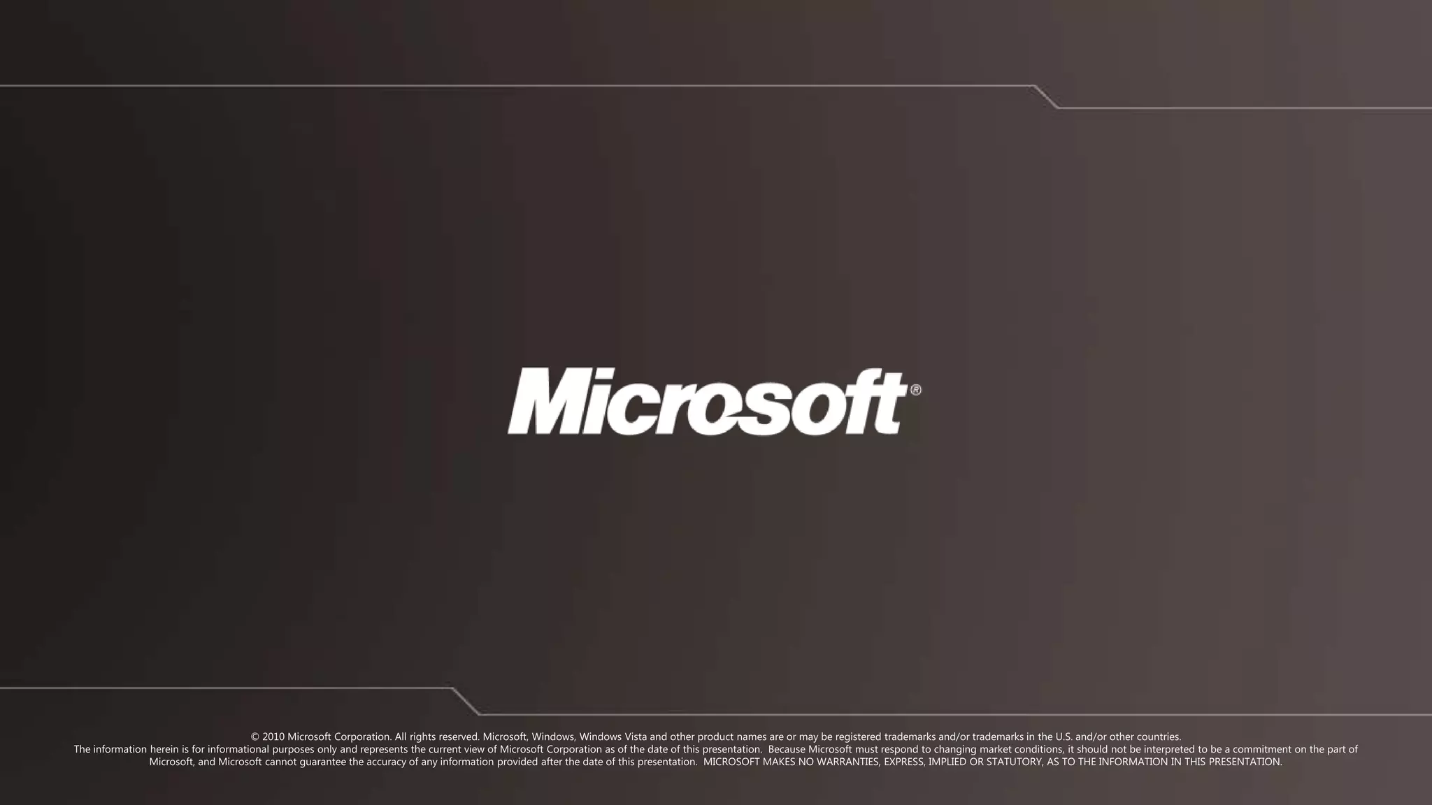 Notes on QueuesSleep when queue is emptyEnsure message processing is idempotentIf Worker role crashes, message becomes visible for another Worker to processf(x) = f(f(x))Ensure message processing is commutativeMessages will get handled out of orderJudicious use of Try/CatchCheck for poison messagesFor extreme throughput (>500 tps) Use multiple queues Read messages in batches or multiple work items per message