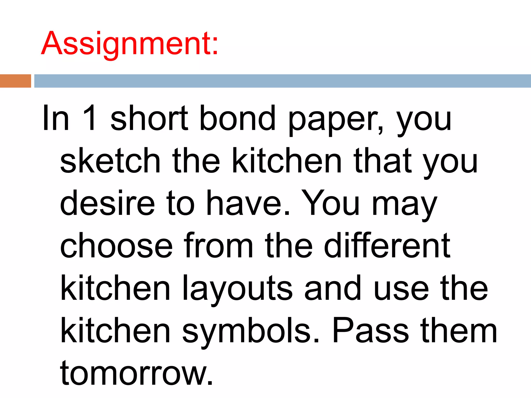 Understanding the basic kitchen layout | PPTX