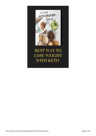 Best way to lose weight with Keto 