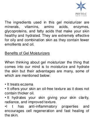 Understanding the Benefits of Gel Moisturizers