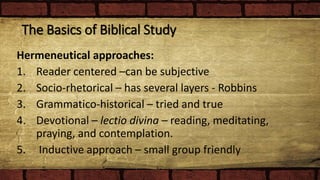 Understanding the bible session 3 | PPTX