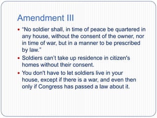 Understanding the Bill of Rights | PPTX