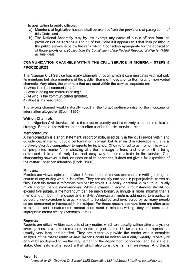 Understanding the civil service rules & its components