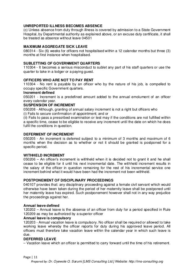 Understanding the civil service rules & its components