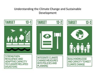 Understanding the climate change and sustainable development | PPTX