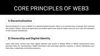 Understanding the Core Principles of Web3 | PDF