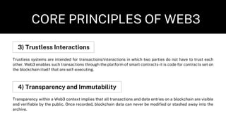 Understanding the Core Principles of Web3 | PDF