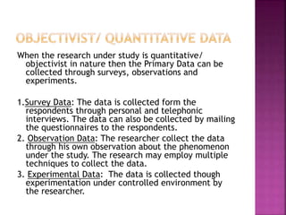 Understanding the data in research | PPTX
