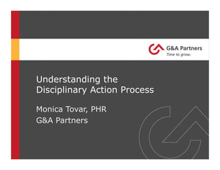 Monica Tovar, PHR
G&A Partners
 