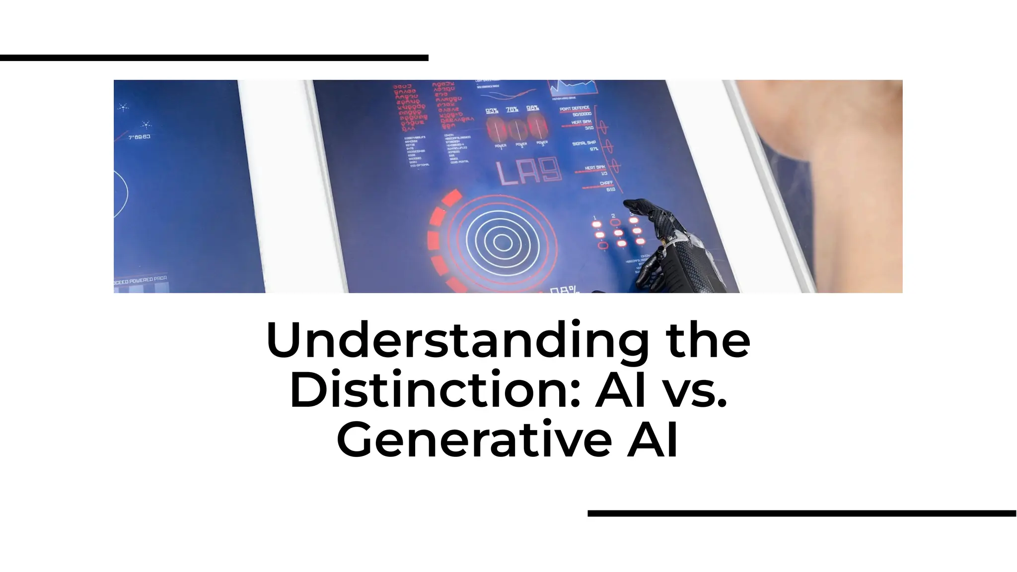 Understanding the
Distinction: AI vs.
Generative AI
 
