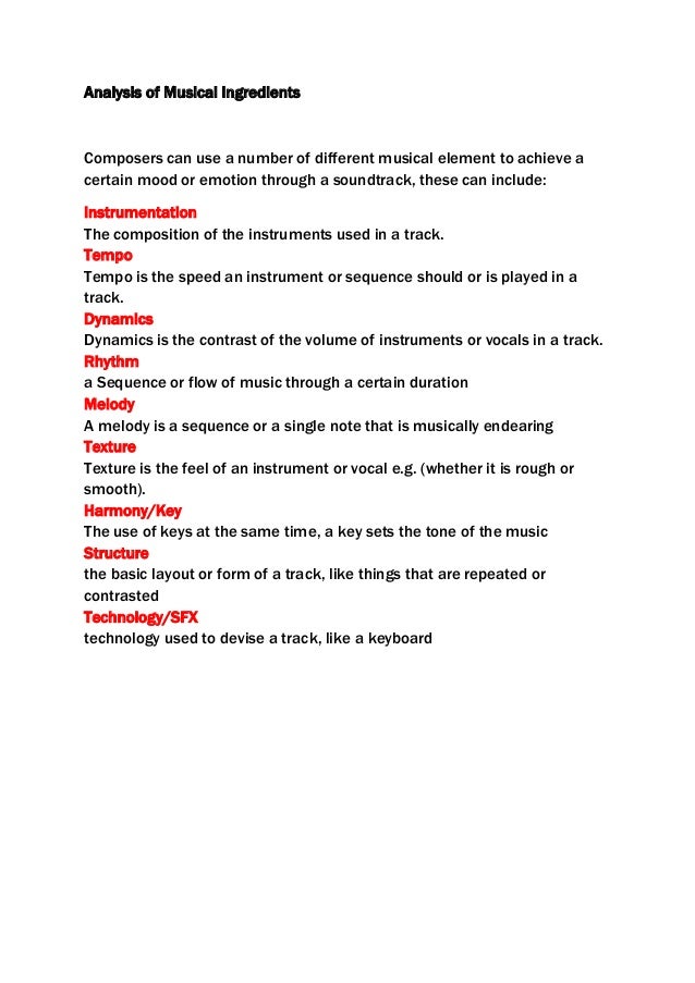 Understanding the elements of sound and moving image