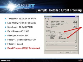 Understanding the Event Log | PDF