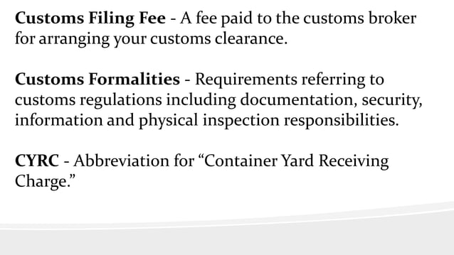 UNDERSTANDING THE FREIGHT RATE SHEET | PPTX