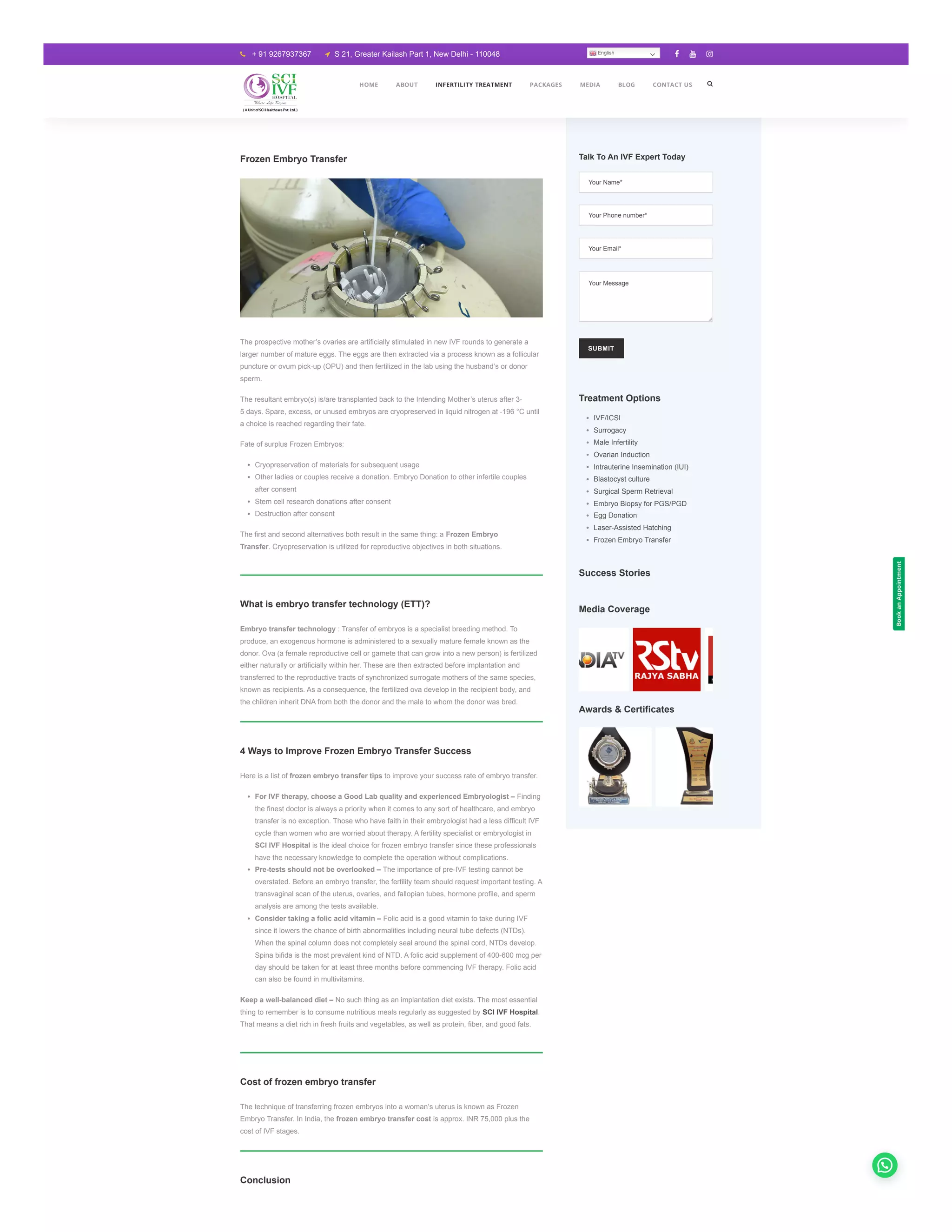 Understanding the Frozen Embryo Transfer Procedure A Comprehensive