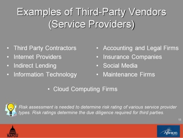 Understanding The Fundamentals Of Credit Union Third Party Vendor Due